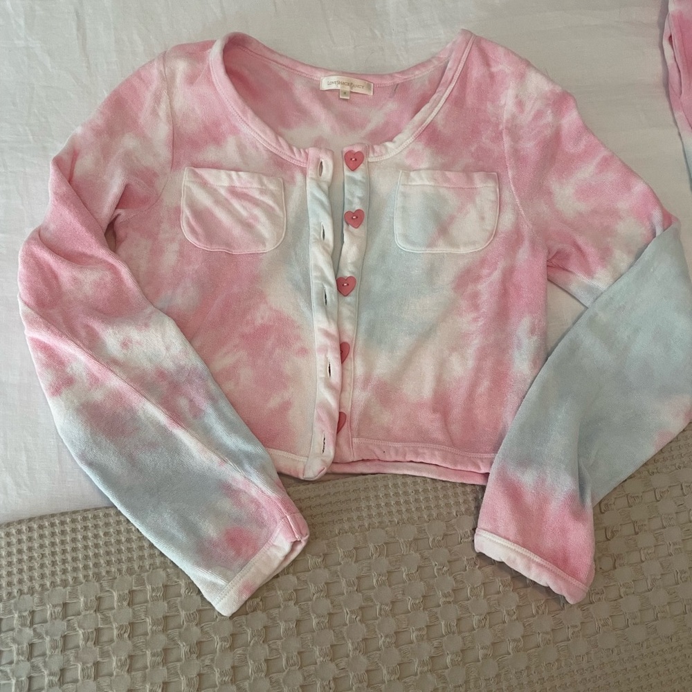 LSF crop terry jacket